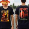 AC DC Angus Horns PWR UP Europe Tour 2025 City And Places List Two Sided Classic T-Shirt