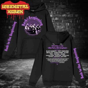 Black Sabbath Ozzy Osbourne Back To The Beginning Event Hoodie Merch At Villa Park Birmingham On Saturday 5th July Classic T-Shirt