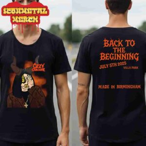 Black Sabbath Ozzy Osbourne Back To The Beginning Ozzy Bull Tee At Villa Park Birmingham On Saturday 5th July Two Sided Classic T-Shirt
