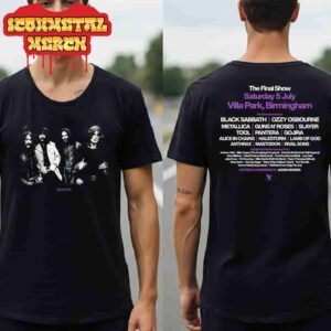 Black Sabbath Ozzy Osbourne Back To The Beginning Photo Event Tee Merch At Villa Park Birmingham On Saturday 5th July Two Sided Classic T-Shirt