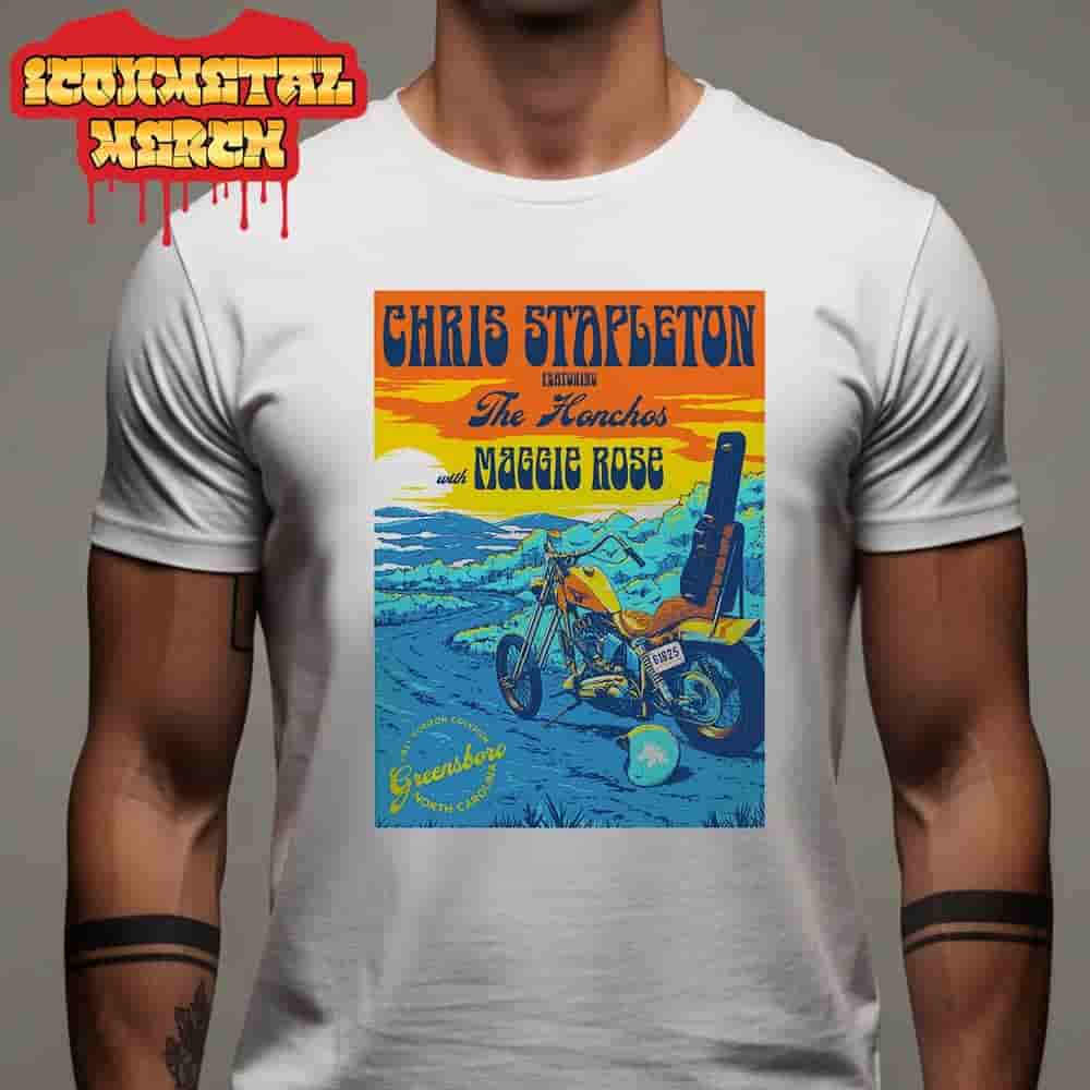 Chris Stapleton All-American Road Show Tour 2025 Poster At Greensboro NC On June 18th 2025 Classic T-Shirt Chris Stapleton All-American Road Show Tour 2025 Poster At Greensboro NC On June 18th 2025 Classic T-Shirt