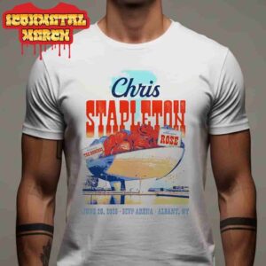 Chris Stapleton All-American Road Show Tour 2025 Poster At MPV Arena Albany NY On June 20th 2025 Classic T-Shirt