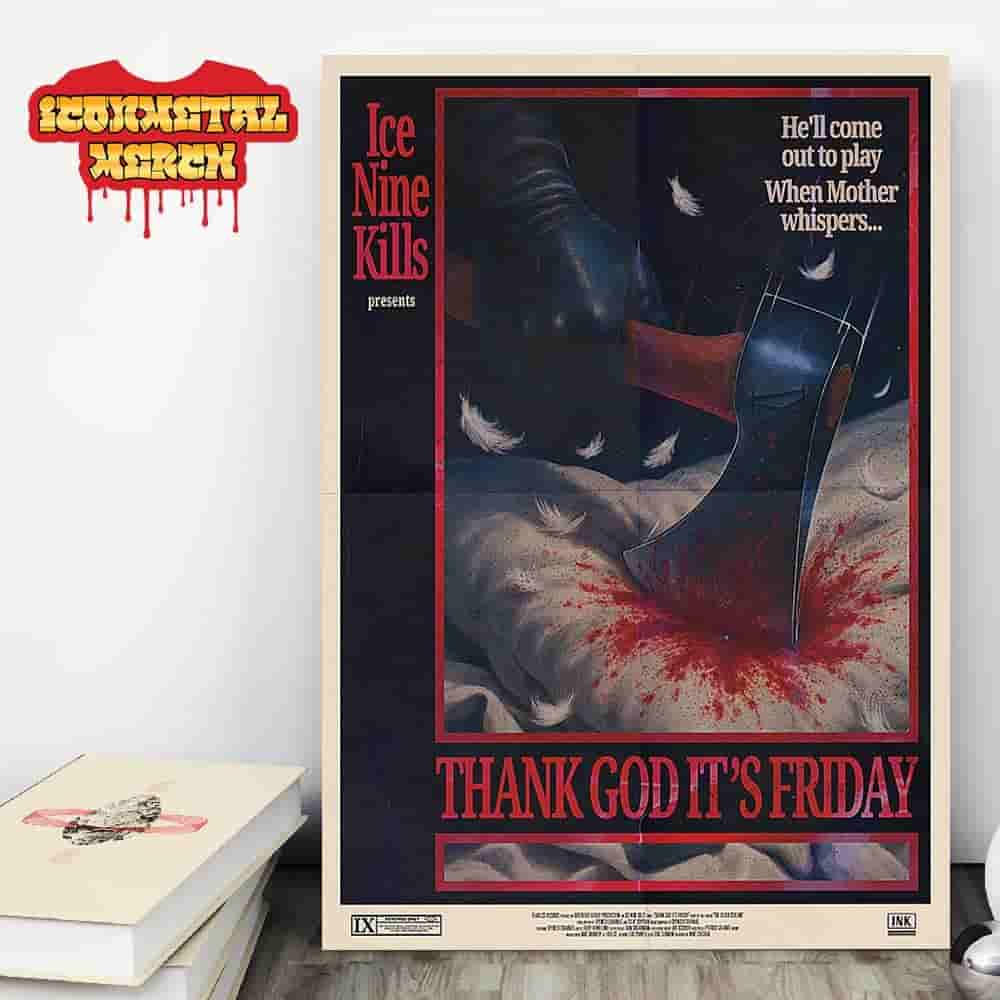 Ice Nine Kills Celebrating 45 Years Of Fear At Crystal Lake Come Out To Play Poster Wall Decor Poster Canvas Ice Nine Kills Celebrating 45 Years Of Fear At Crystal Lake Come Out To Play Poster Wall Decor Poster Canvas