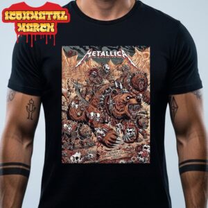 Metallica M72 Denver North American Tour 2025 Poster Tee First Night At Empower Field At Mile High Denver CO On June 27th 2025 Classic T-Shirt