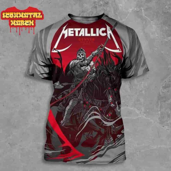 Metallica M72 Denver North American Tour 2025 Venue Poster At Empower Field At Mile High Denver CO On June 27th And 29th 2025 All Over Print Shirt
