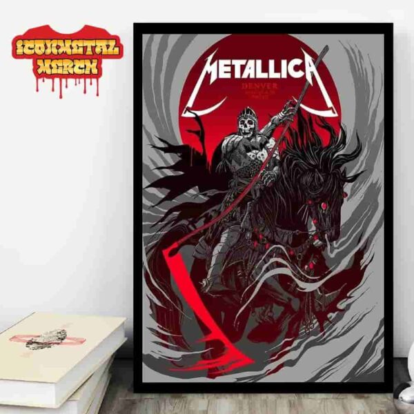 Metallica M72 Denver North American Tour 2025 Venue Poster At Empower Field At Mile High Denver CO On June 27th And 29th 2025 Wall Decor Poster Canvas