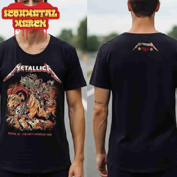 Metallica M72 Denver North American Tour 2025 Venue Tee Second Night At Pop Up Store Empower Field At Mile High Denver CO On June 29th 2025 Two Sided Classic T-Shirt