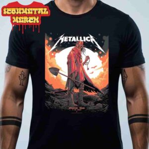 Metallica M72 Houston North American Tour 2025 Venue Poster At Pop Up Store NRG Stadium Houston Texas On June 14th 2025 Classic T-Shirt