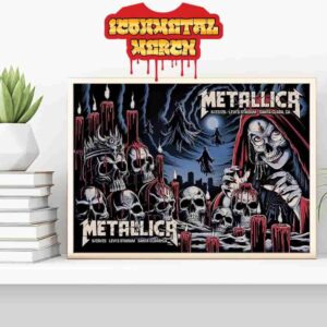 Metallica M72 Santa Clara North American Tour 2025 Combined 2 Nights Poster At Levi Stadium Santa Clara CA On June 20th And 22nd 2025 Wall Decor Poster Canvas