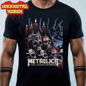 Metallica M72 Santa Clara North American Tour 2025 First Night Venue Poster At Levi Stadium Santa Clara CA On June 20th 2025 Classic T-Shirt