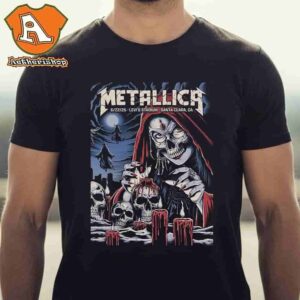 Metallica M72 Santa Clara North American Tour 2025 Second Night Venue Poster At Levi Stadium Santa Clara CA On June 22th 2025 Classic T-Shirt