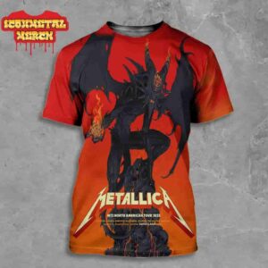 Metallica M72 Santa Clara North American Tour 2025 Venue Poster At Levi Stadium Santa Clara CA On June 20th And 22nd 2025 All Over Print Shirt