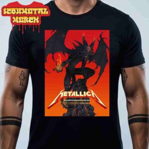 Metallica M72 Santa Clara North American Tour 2025 Venue Poster At Levi Stadium Santa Clara CA On June 20th And 22nd 2025 Classic T-Shirt