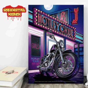 Motley Crue Poster Crucial Crue Girls Girls Girls World Tour 87-88 Lenticular Wall Decor Poster Canvas