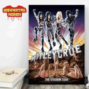 Motley Crue Poster Crucial Crue The Stadium Tour Lenticular Wall Decor Poster Canvas