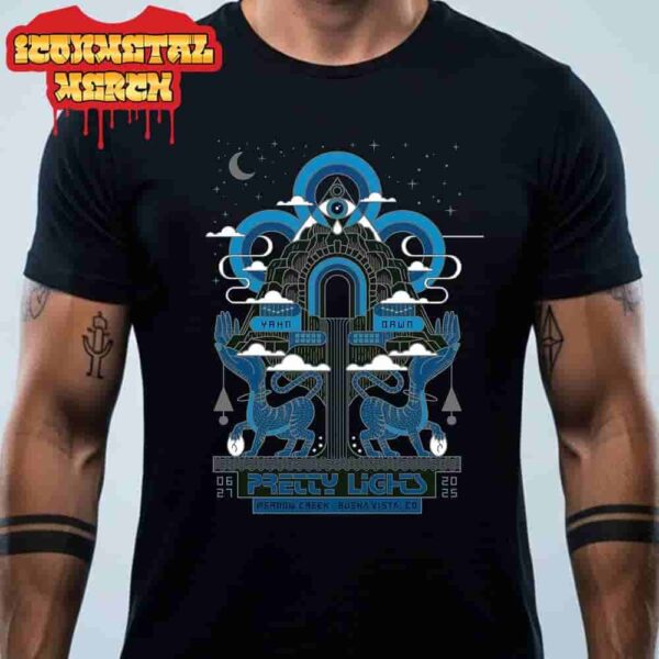 Pretty Lights Event Poster Night 1 At Meadow Creek Buena Vista CO On June 27th 2025 Classic T-Shirt
