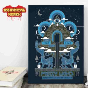 Pretty Lights Event Poster Night 1 At Meadow Creek Buena Vista CO On June 27th 2025 Wall Decor Poster Canvas