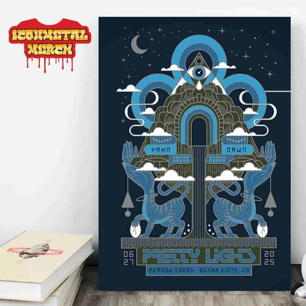 Pretty Lights Event Poster Night 1 At Meadow Creek Buena Vista CO On June 27th 2025 Wall Decor Poster Canvas Pretty Lights Event Poster Night 1 At Meadow Creek Buena Vista CO On June 27th 2025 Wall Decor Poster Canvas