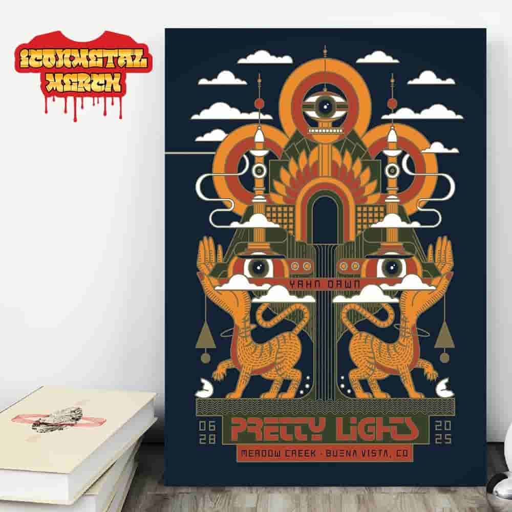 Pretty Lights Event Poster Night 2 At Meadow Creek Buena Vista CO On June 27th 2025 Wall Decor Poster Canvas Pretty Lights Event Poster Night 2 At Meadow Creek Buena Vista CO On June 27th 2025 Wall Decor Poster Canvas