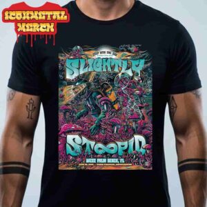 Slightly Stoopid Step Into The Sun Summer Tour 2025 Poster At iThink Financial Amphitheatre West Palm Beach FL On June 28th 2025 Classic T-Shirt