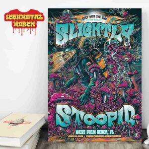 Slightly Stoopid Step Into The Sun Summer Tour 2025 Poster At iThink Financial Amphitheatre West Palm Beach FL On June 28th 2025 Wall Decor Poster Canvas