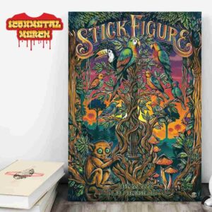 Stick Figure Artwork Poster For Night At PNC Bank Arts Center Holmdel NJ On June 20th 2025 Wall Decor Poster Canvas