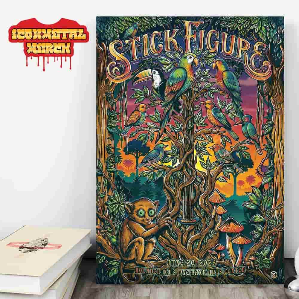 Stick Figure Artwork Poster For Night At PNC Bank Arts Center Holmdel NJ On June 20th 2025 Wall Decor Poster Canvas Stick Figure Artwork Poster For Night At PNC Bank Arts Center Holmdel NJ On June 20th 2025 Wall Decor Poster Canvas