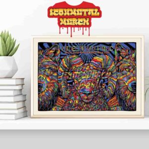Widespread Spanic Artwork Poster By Todd Slater At Red Rocks Amphitheatre Morrison CO ON June 27 28 29 2025 Wall Decor Poster Canvas