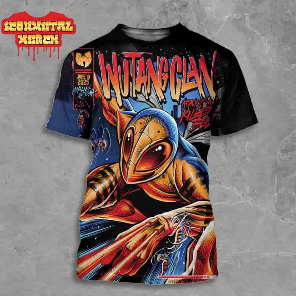 Wu-Tang Clan The Final Chamber 2025 Tour Event Poster At Amalie Arena Tampa FL On June 10th 2025 All Over Print Shirt Wu-Tang Clan The Final Chamber 2025 Tour Event Poster At Amalie Arena Tampa FL On June 10th 2025 All Over Print Shirt