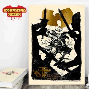 Wu-Tang Clan The Final Chamber Tour 2025 Event Poster At Climate Pledge Arena Seattle WA On June 28th 2025 Wall Decor Poster Canvas