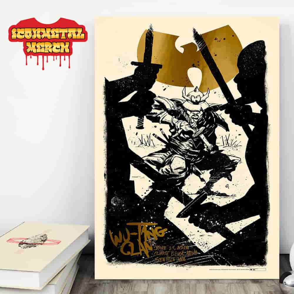 Wu-Tang Clan The Final Chamber Tour 2025 Event Poster At Climate Pledge Arena Seattle WA On June 28th 2025 Wall Decor Poster Canvas Wu-Tang Clan The Final Chamber Tour 2025 Event Poster At Climate Pledge Arena Seattle WA On June 28th 2025 Wall Decor Poster Canvas