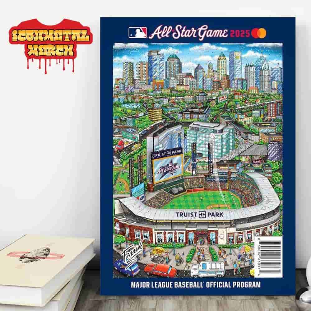 2025 MLB All-Star Atlanta Game Program With Specialty Cover Artwork By Charles Fazzino Wall Decor Poster Canvas 2025 MLB All-Star Atlanta Game Program With Specialty Cover Artwork By Charles Fazzino Wall Decor Poster Canvas