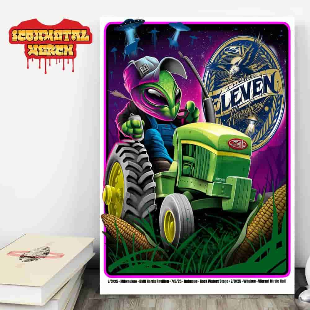 311 Band Event Poster For Three Nights At Milwaukee Dubuque Waukee On July 3rd 5th 9th 2025 Wall Decor Poster Canvas 311 Band Event Poster For Three Nights At Milwaukee Dubuque Waukee On July 3rd 5th 9th 2025 Wall Decor Poster Canvas