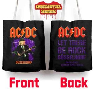 AC DC Dusseldorf PWR UP Tour 2025 Event At Merkur Spiel Arena On July 8th 2025 Tote Bag