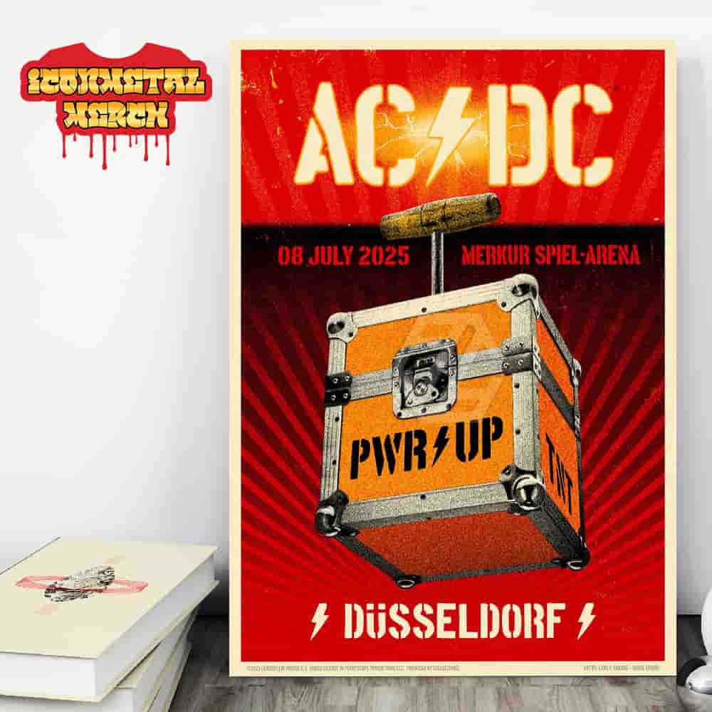 AC DC Dusseldorf PWR UP Tour 2025 Event Poster At Merkur Spiel Arena On July 8th 2025 Wall Decor Poster Canvas AC DC Dusseldorf PWR UP Tour 2025 Event Poster At Merkur Spiel Arena On July 8th 2025 Wall Decor Poster Canvas