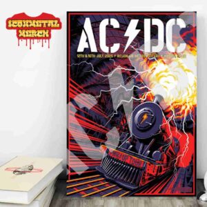 AC DC Madrid PWR UP Tour Poster 2025 At Riyadh Air Metropolitano Spain On July 12th And 16th 2025 Wall Decor Poster Canvas
