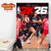 Shai Gilgeous-Alexander Oklahoma City Thunder Is Your NBA 2K26 Standard Edition Cover Athlete Wall Decor Poster Canvas