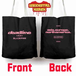 Blackpink Deadline World Tour 2025-2026 Continent Logo Tote Bag