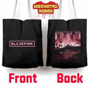 Blackpink Deadline World Tour 2025-2026 Exclusive City LA Black Tote Bag