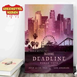 Blackpink Deadline World Tour 2025-2026 Exclusive City Poster LA Wall Decor Poster Canvas