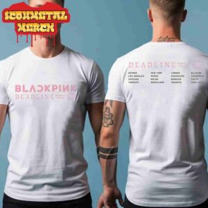 Blackpink Deadline World Tour 2025-2026 World Tour Tee White City List Two Sided Classic T-Shirt