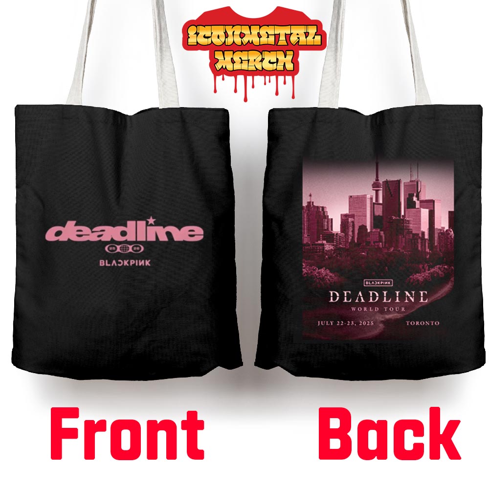 Blackpink Deadline World Tour Exclusive Event Bag Toronto At Rogers Stadium Canada On July 22nd And 23rd 2025 Tote Bag Blackpink Deadline World Tour Exclusive Event Bag Toronto At Rogers Stadium Canada On July 22nd And 23rd 2025 Tote Bag
