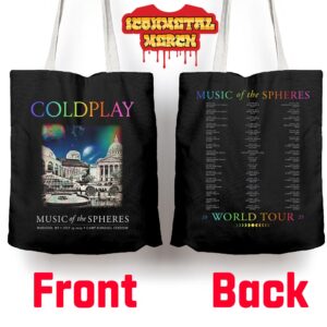 Coldplay Madison Music Of The Spheres Limited Edition Tour 2025 At Camp Randall Stadium WI On July 19th 2025 Tote Bag