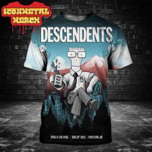 Descendents Event Limited Poster Punk In The Park At Waterfront Park Portland OR On June 28th 2025 All Over Print Shirt