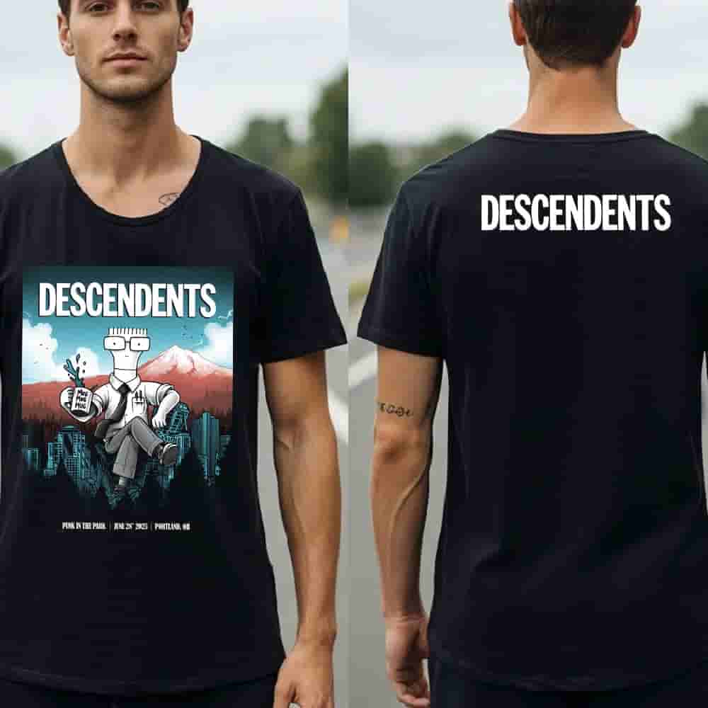 Descendents Event Limited Poster Punk In The Park At Waterfront Park Portland OR On June 28th 2025 Two Sided Classic T-Shirt Descendents Event Limited Poster Punk In The Park At Waterfront Park Portland OR On June 28th 2025 Two Sided Classic T-Shirt