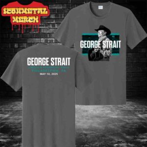 George Strait 2025 Stadium Tour Event Tee At Lincoln Finalcial Field Philadelphia PA On May 10th 2025 Two Sided Classic T-Shirt