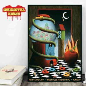 Goose The Band Event Poster At Westville Music Bowl New Haven CT On June 29th 2025 Wall Decor Poster Canvas