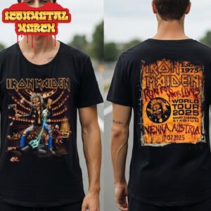 Iron Maiden Run For Your Lives World Tour 2025 Event Tee At Ernst Happel Stadium Vienna Austria On July 17th 2025 Two Sided Classic T-Shirt