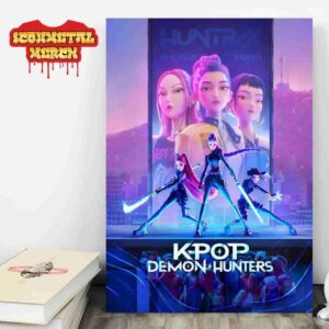KPop Demon Hunters Movie Premium Poster Netflix Merch Limited Wall Decor Poster Canvas