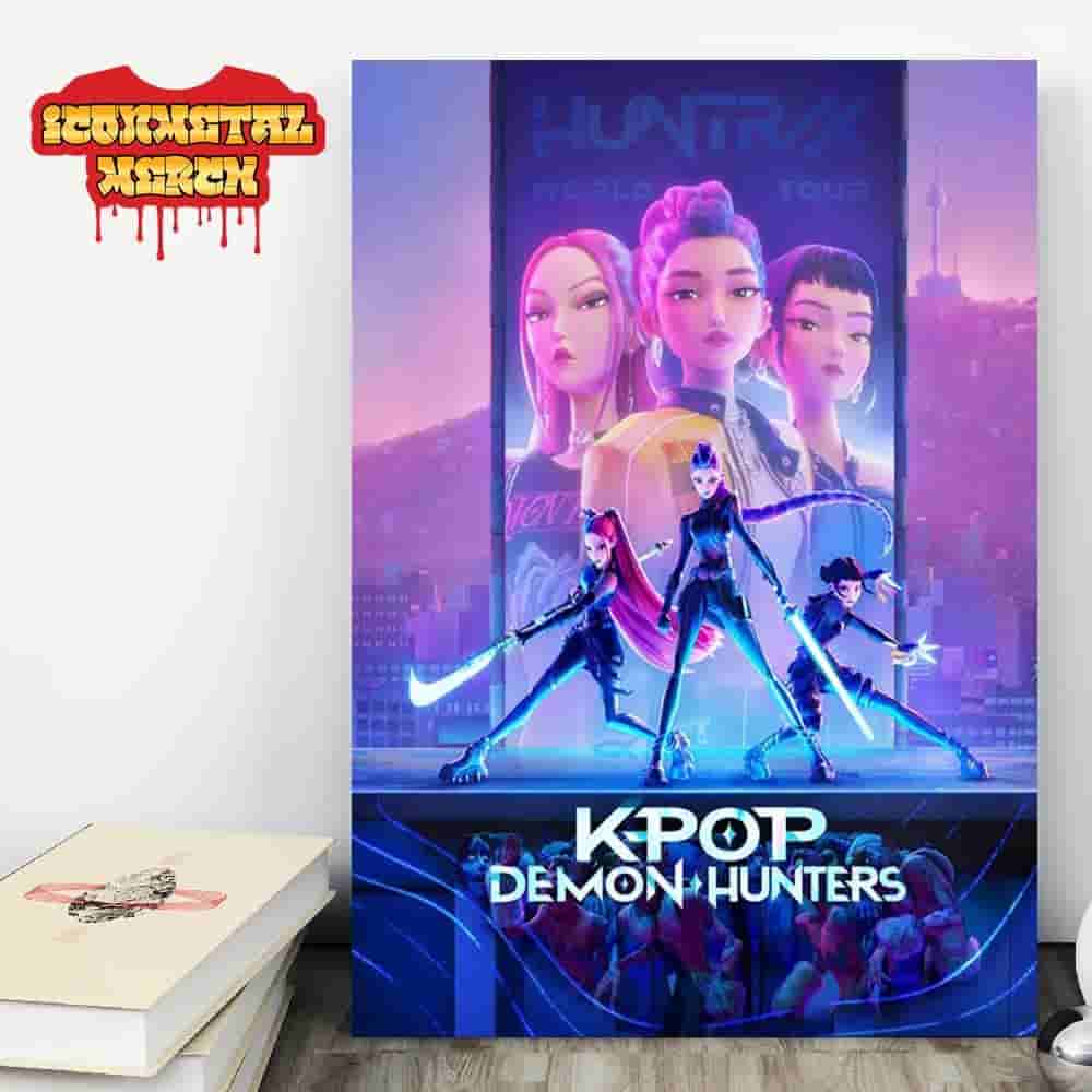 KPop Demon Hunters Movie Premium Poster Netflix Merch Limited Wall Decor Poster Canvas KPop Demon Hunters Movie Premium Poster Netflix Merch Limited Wall Decor Poster Canvas
